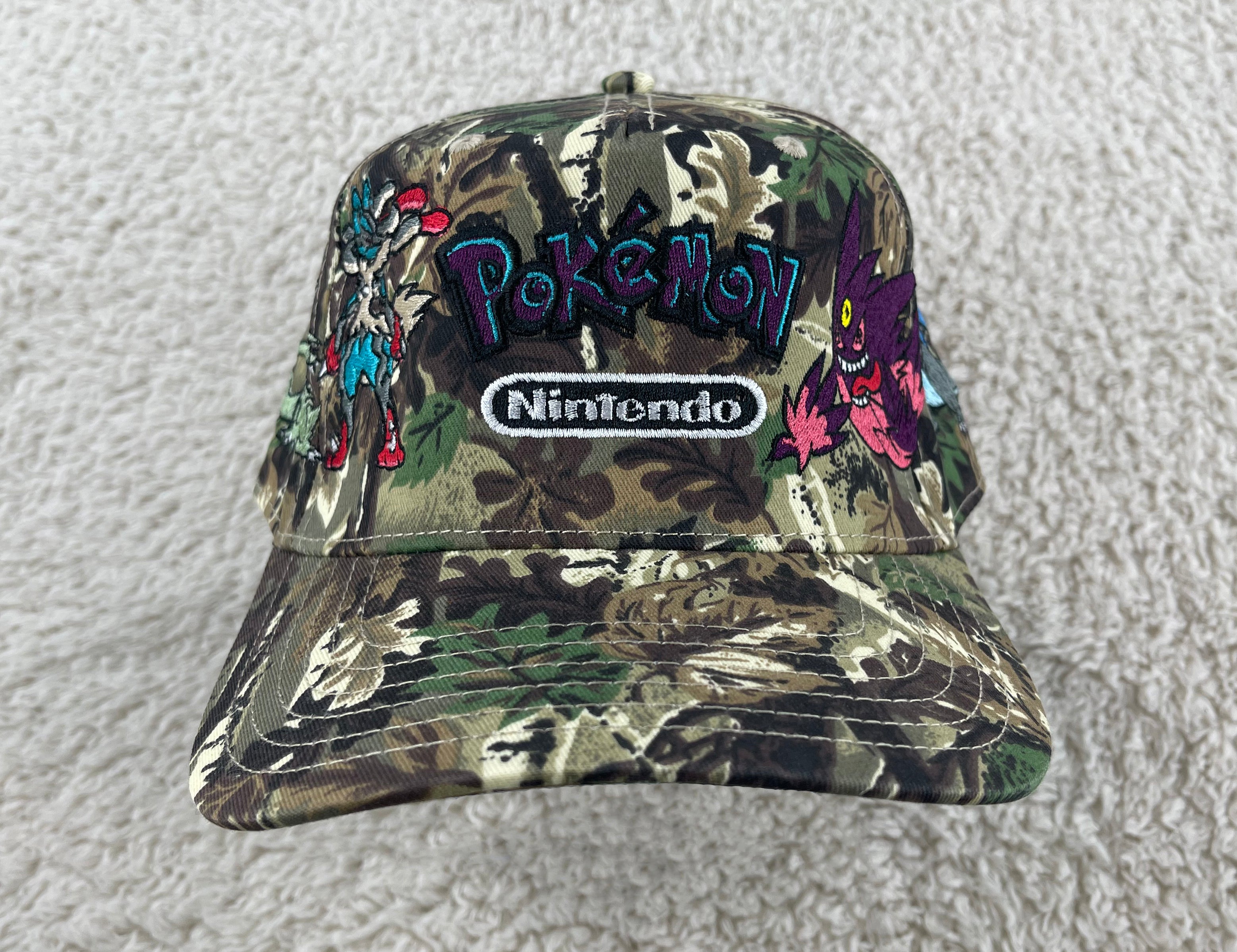 Pokemon - Nintendo Embroidered Camo Hat front