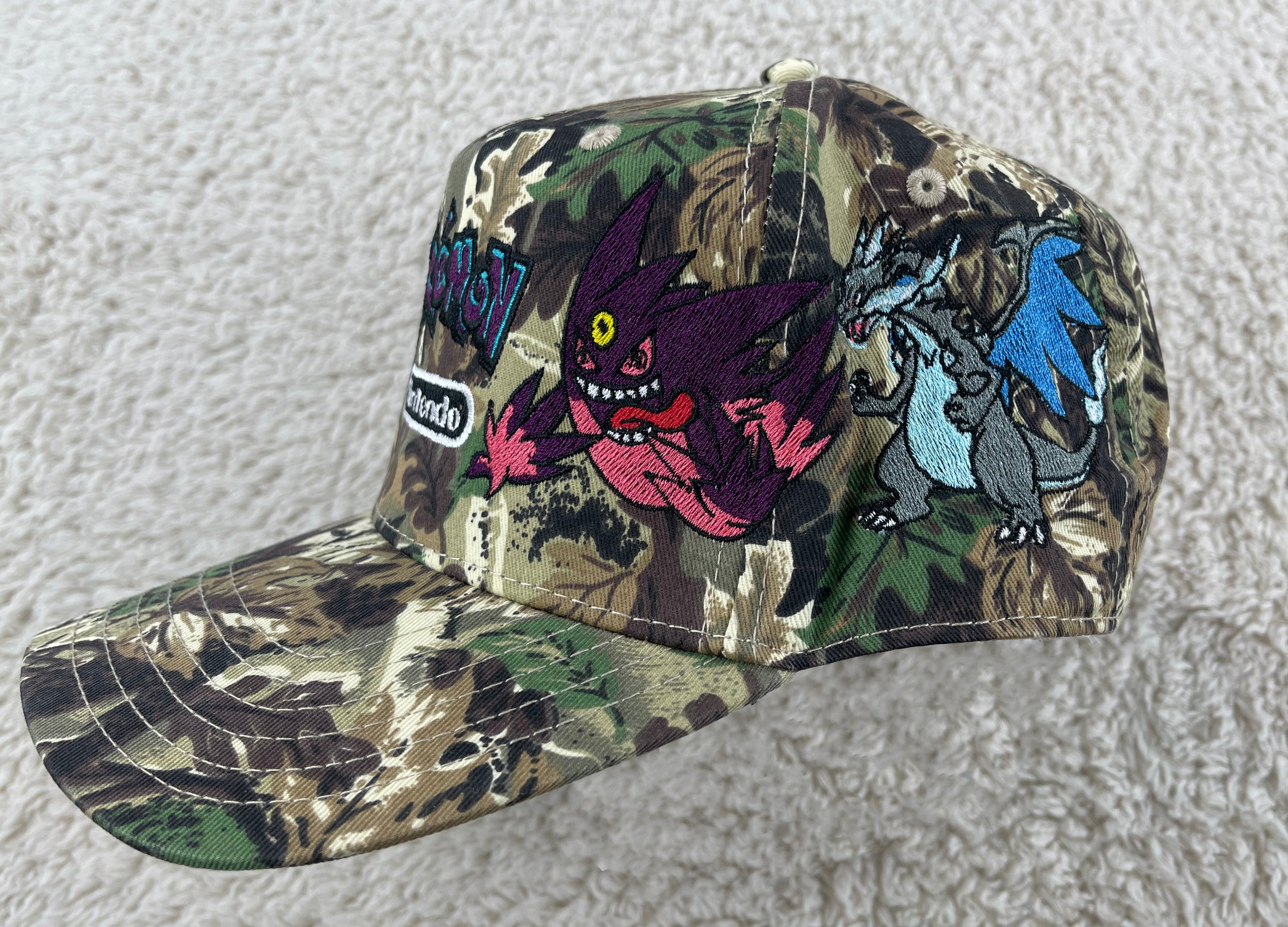 Pokemon - Nintendo Embroidered Camo Hat side 2