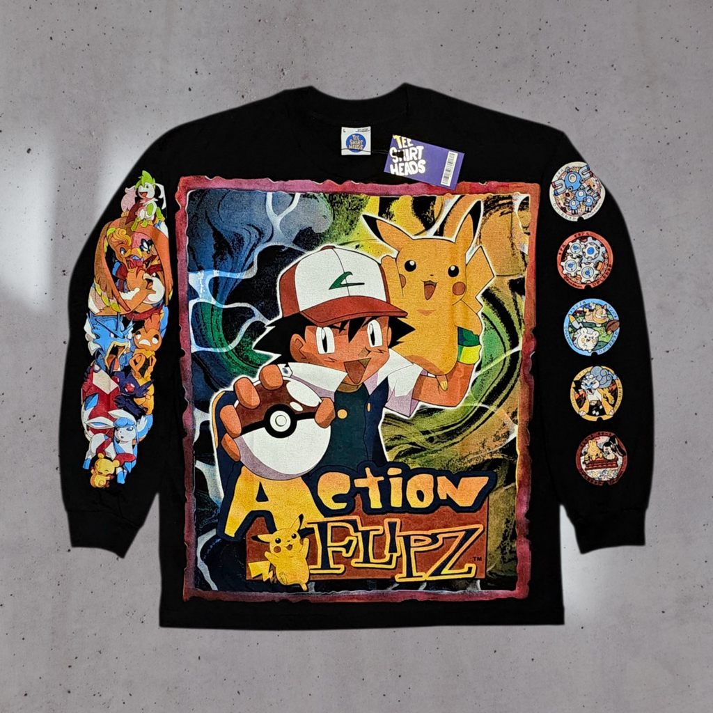Pokemon - Pikachu Action Flipz - Longsleeve front