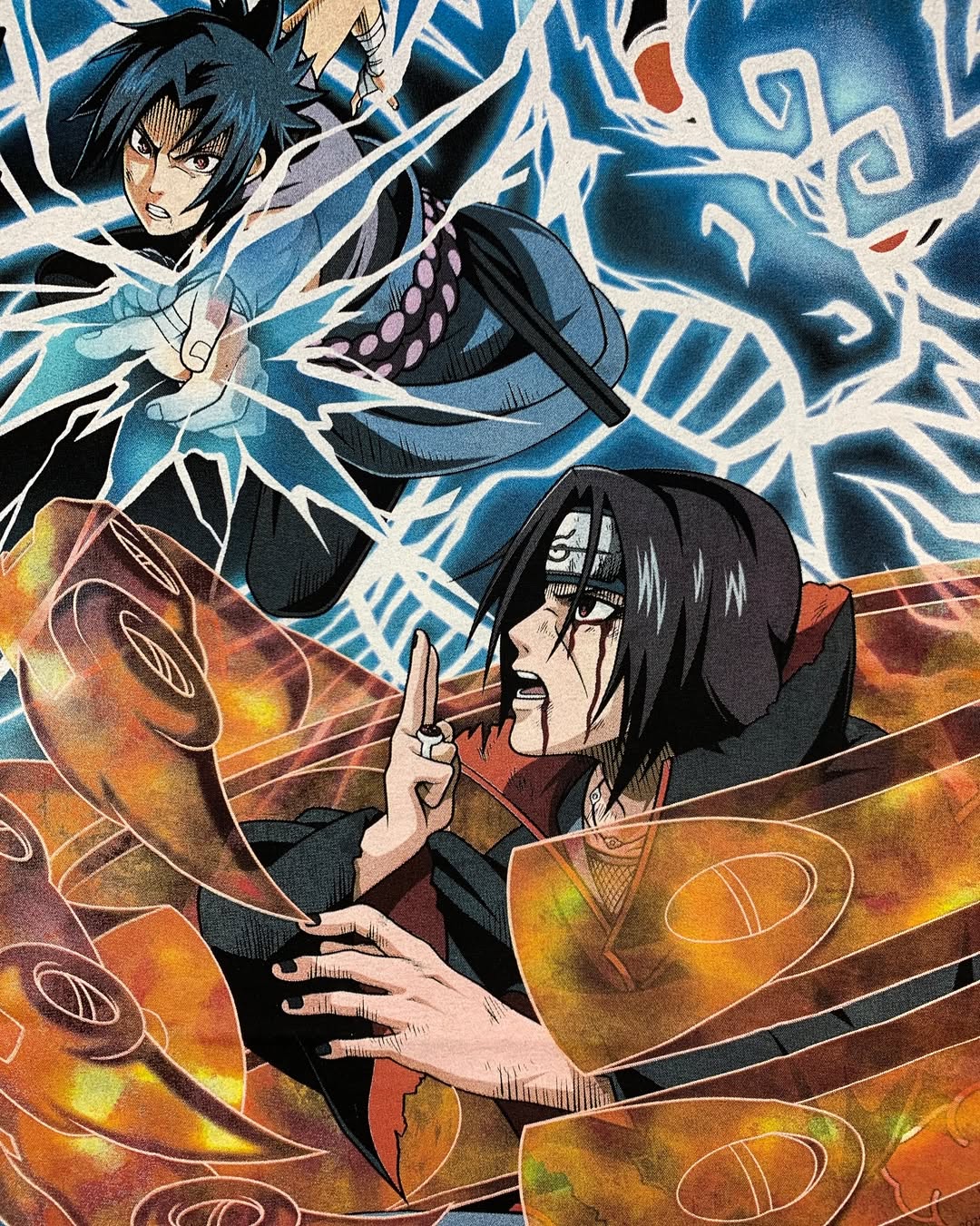 Sasuke Uchiha vs Itachi Uchiha back zoom