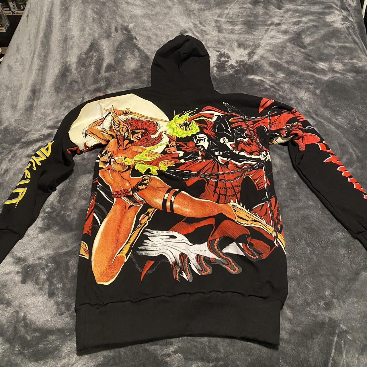 Spawn & angela hoodie back