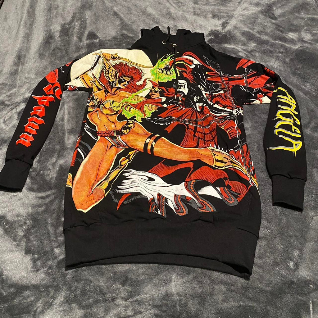 Spawn & angela hoodie front