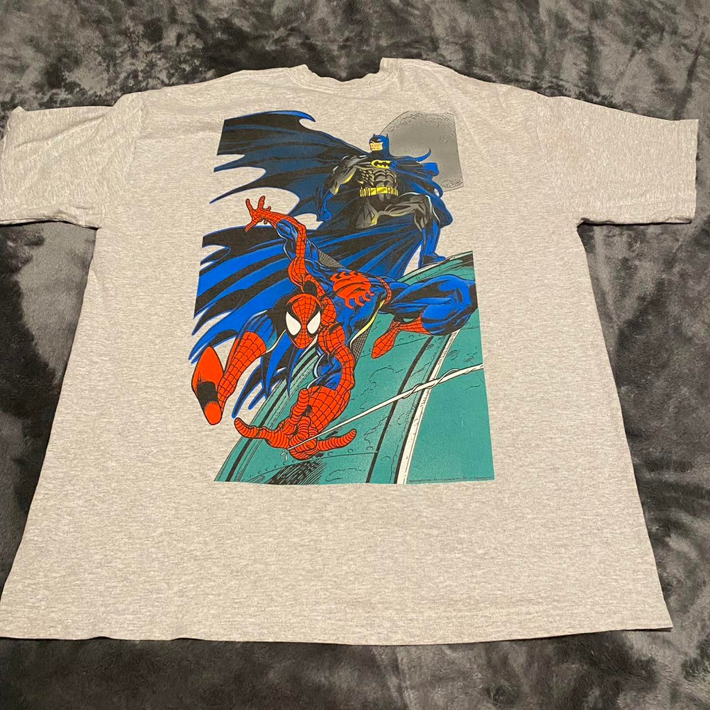 Spiderman and batman back