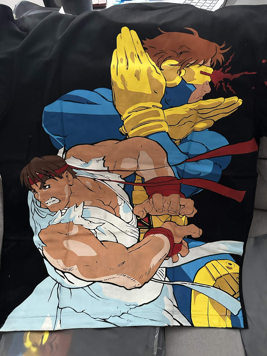 Steet Fighter and X-Men - Black Ryu and Red Cyclops back