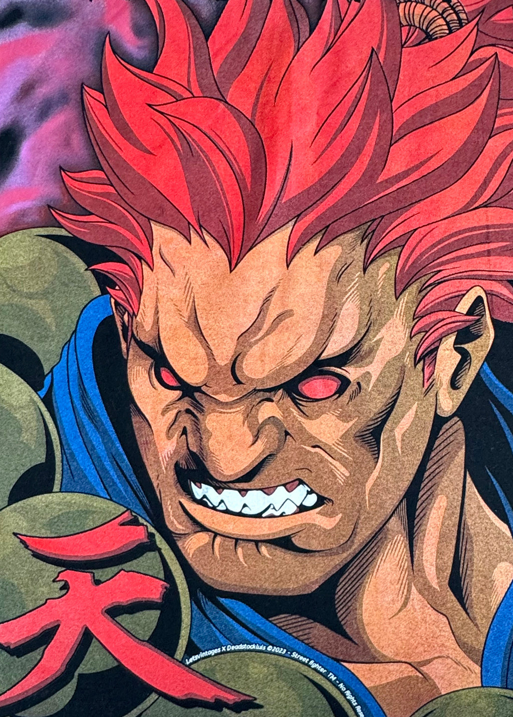 Street Fighter Ryu vs Akuma Bigface T-Shirt - 2XL