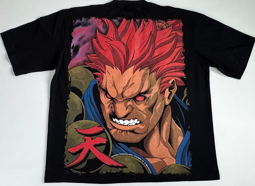 Street Fighter Ryu vs Akuma Bigface T-Shirt - 2XL