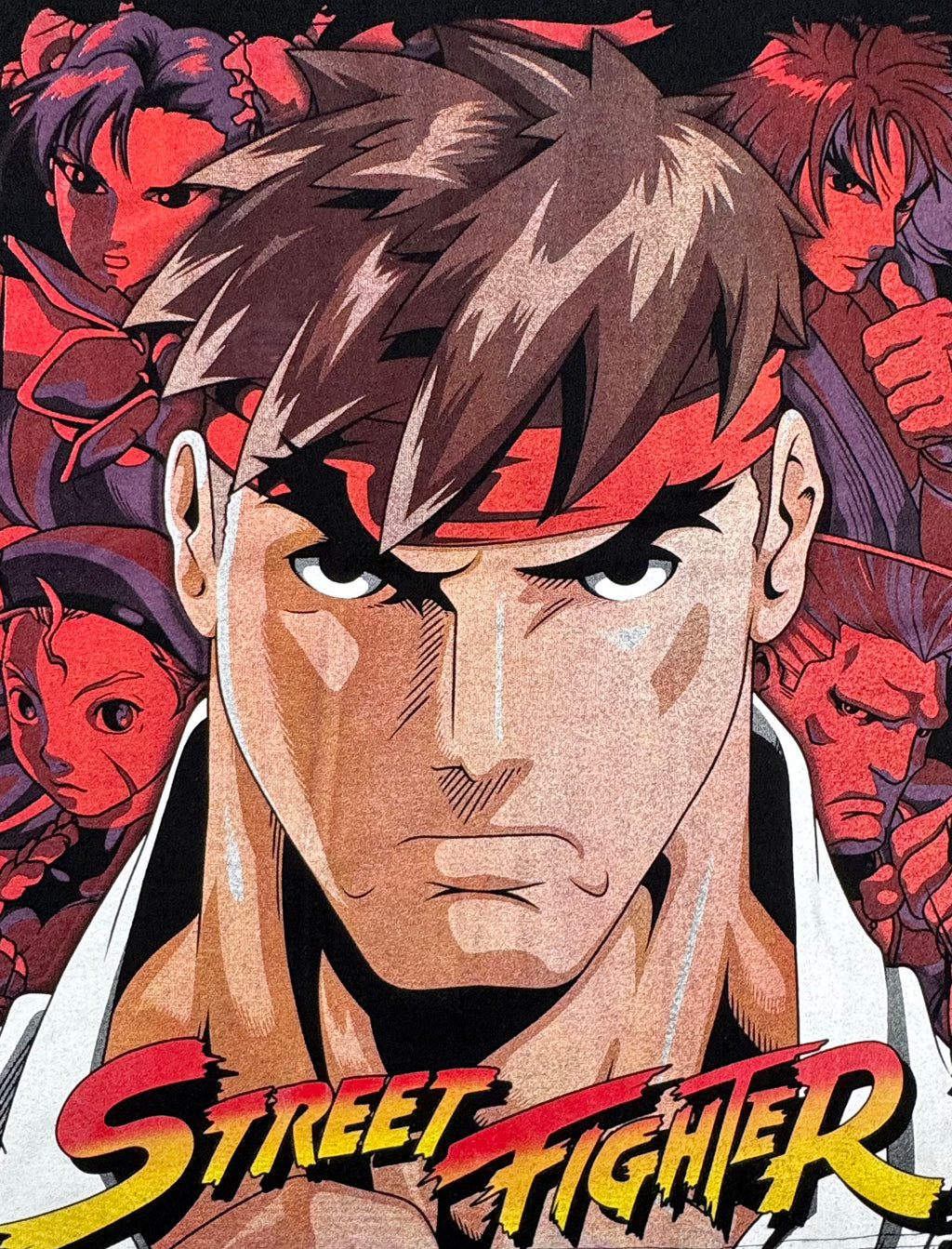Street Fighter Ryu vs Akuma Bigface T-Shirt - 2XL