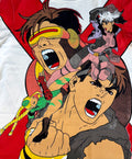 Street Fighter vs X-Men - Manga Cyclops, Ryu, Rogue, Cammie / Wolverine vs Vega T-Shirt - L