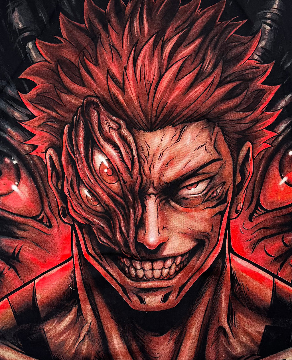 Jujutsu Kaisen - Sukuna Heian Era Bigface T-Shirt - 2XL