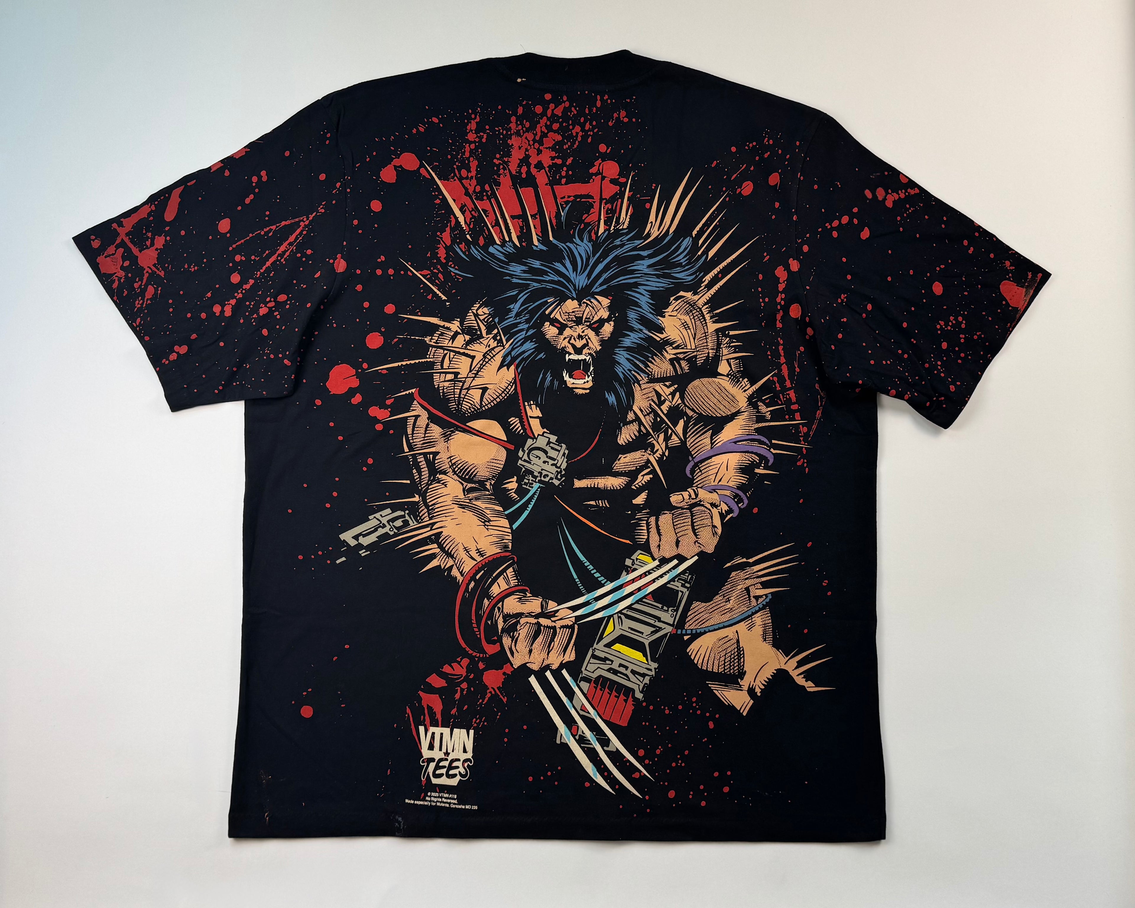 Weapon X / Wolverine - Blood Splatter T-Shirt - 2XL