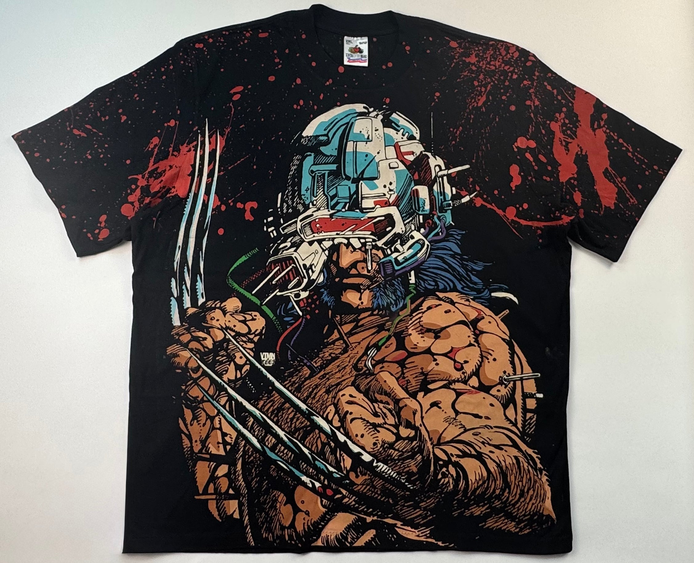 Weapon X / Wolverine - Blood Splatter T-Shirt - 2XL