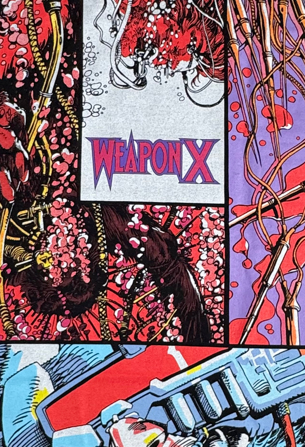 Weapon X - Wolverine Floating T-Shirt - XL