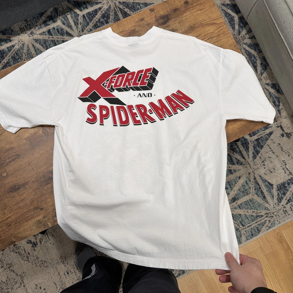 X-Force and Spider-man - Wolverine, Deadpool, Cable, Spider-man back