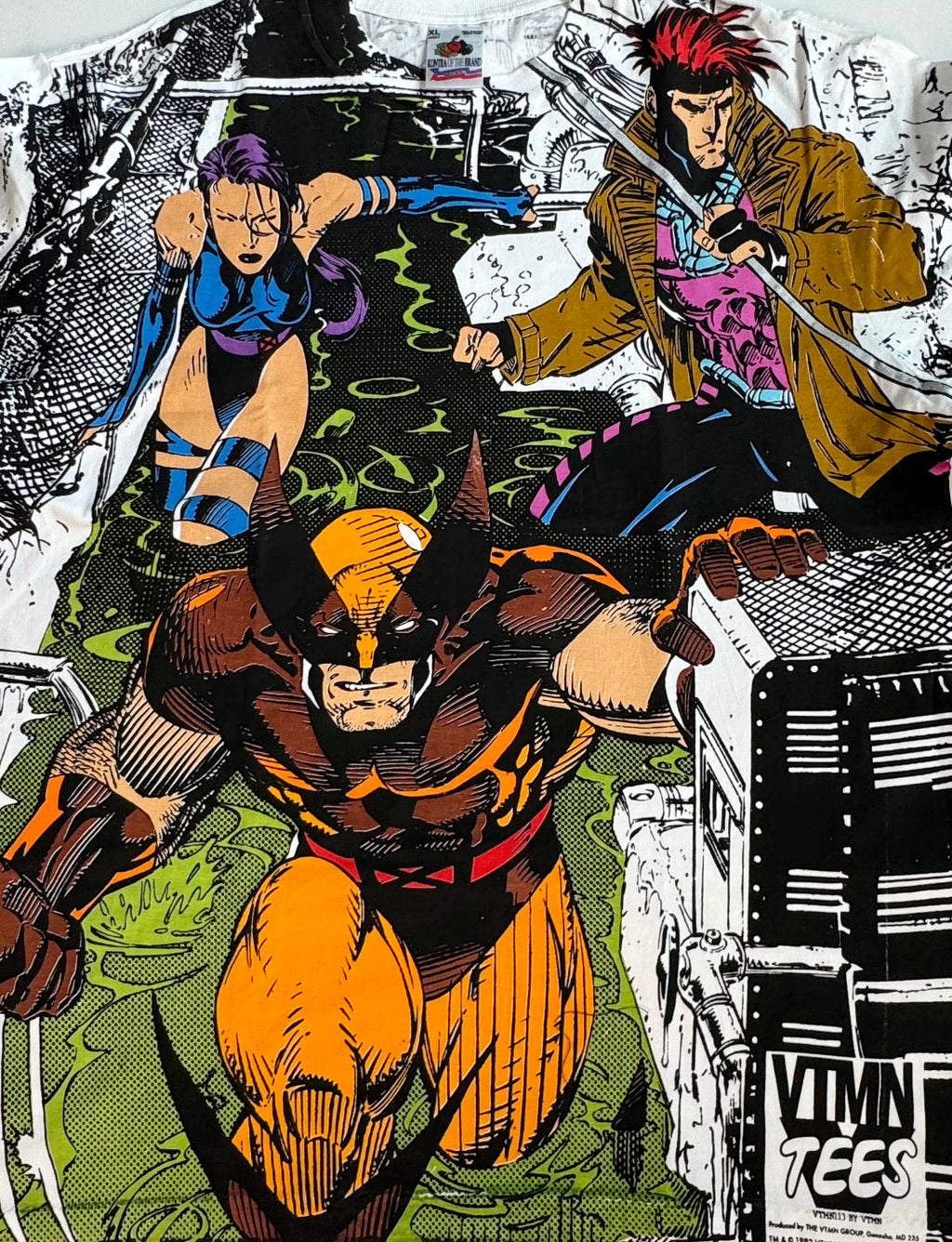 X-Men - Sewer Psylocke, Wolverine, Gambit - T-Shirt - XL
