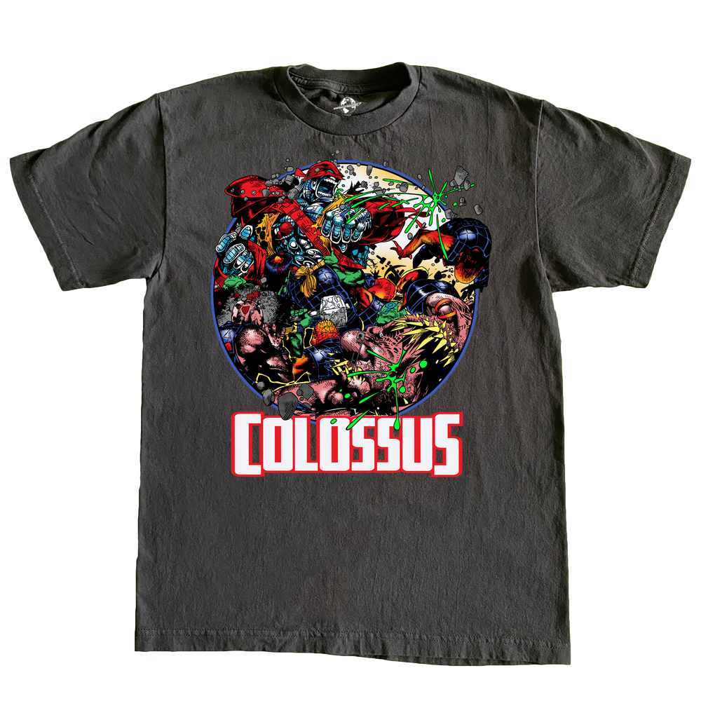 X-Men - Colossus AOA Piotr - Faded Black T-Shirt - L front