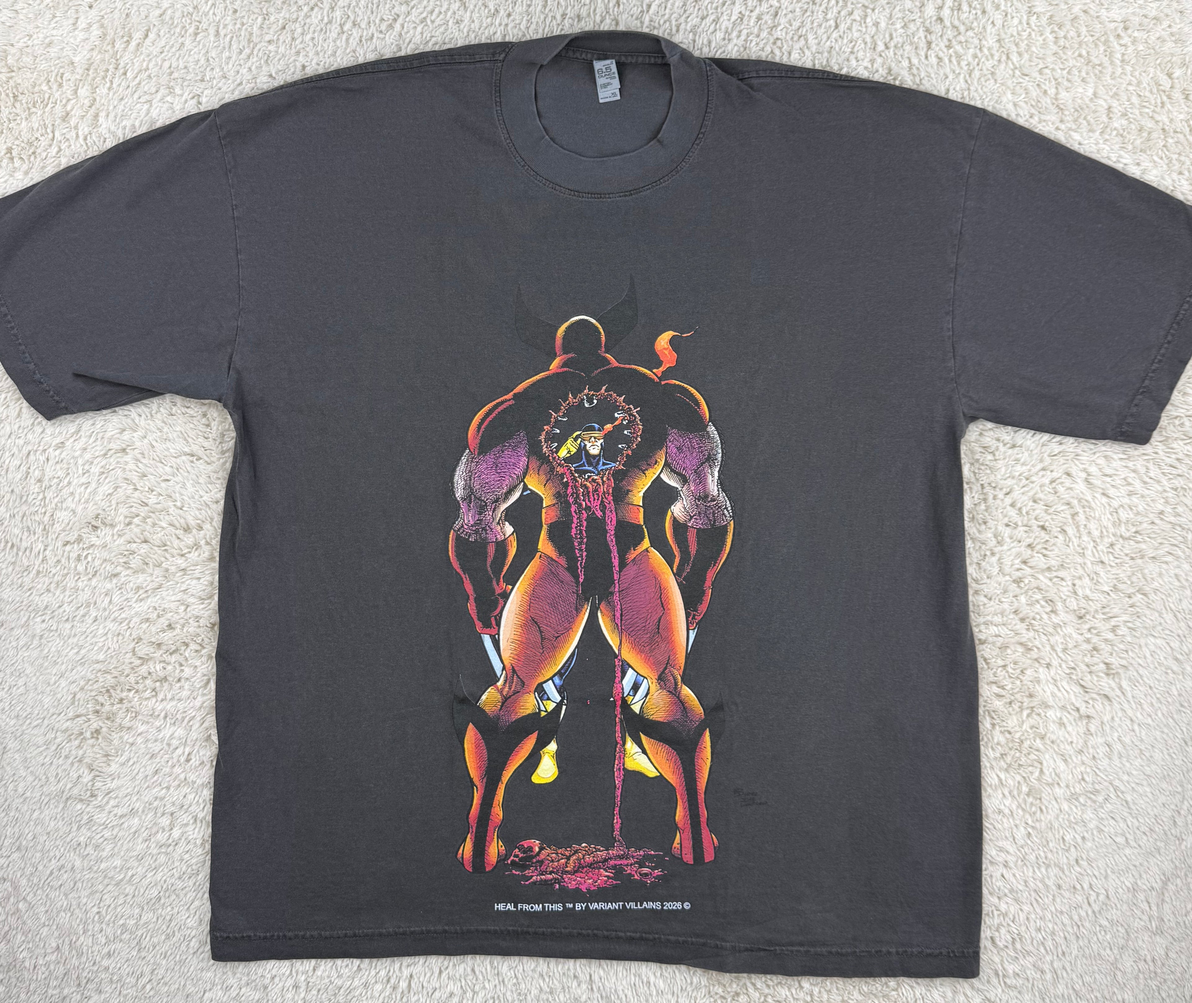 X-Men - Cyclops vs Wolverine - Heal From This - Faded Black