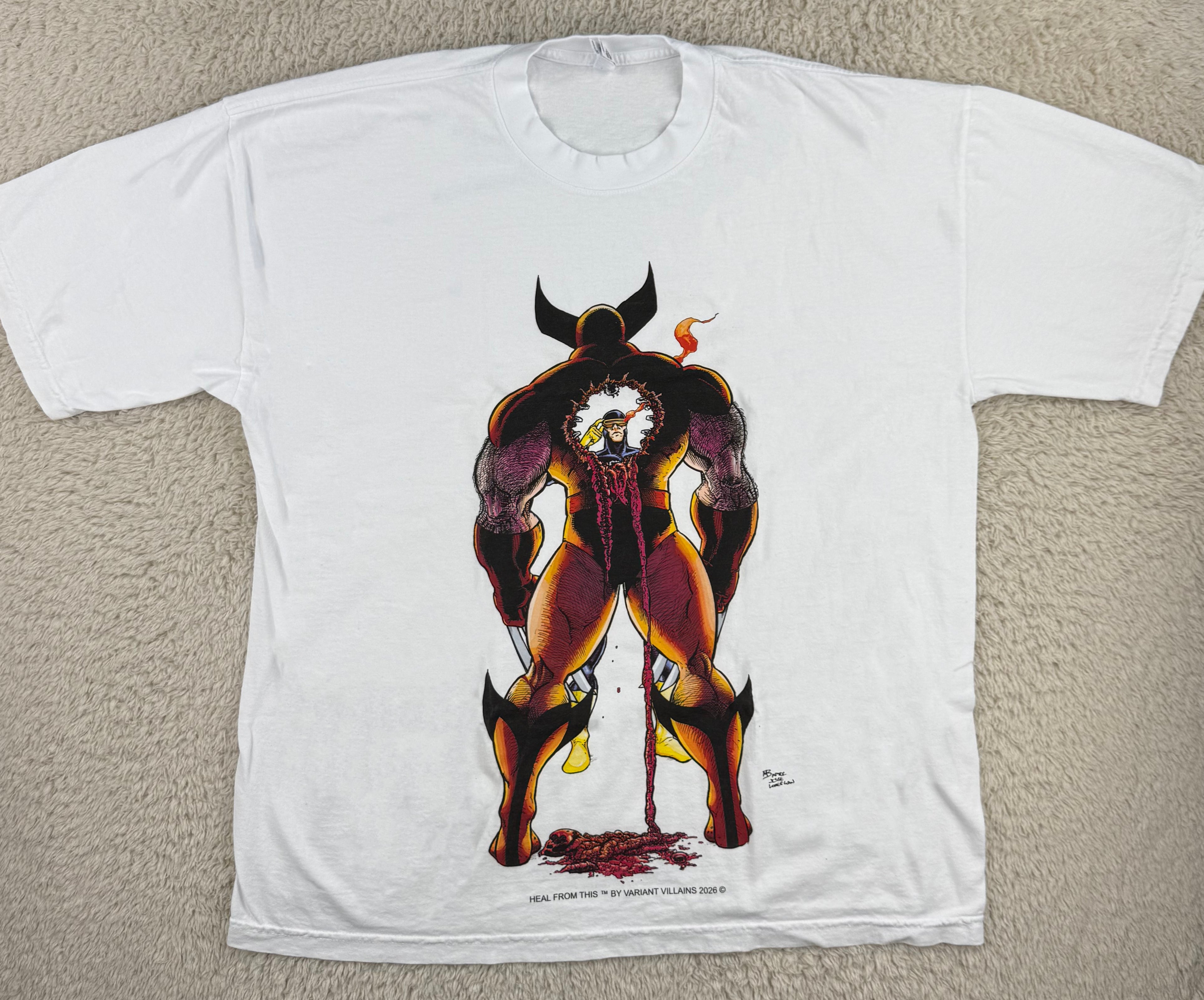 X-Men - Cyclops vs Wolverine - Heal From This - White