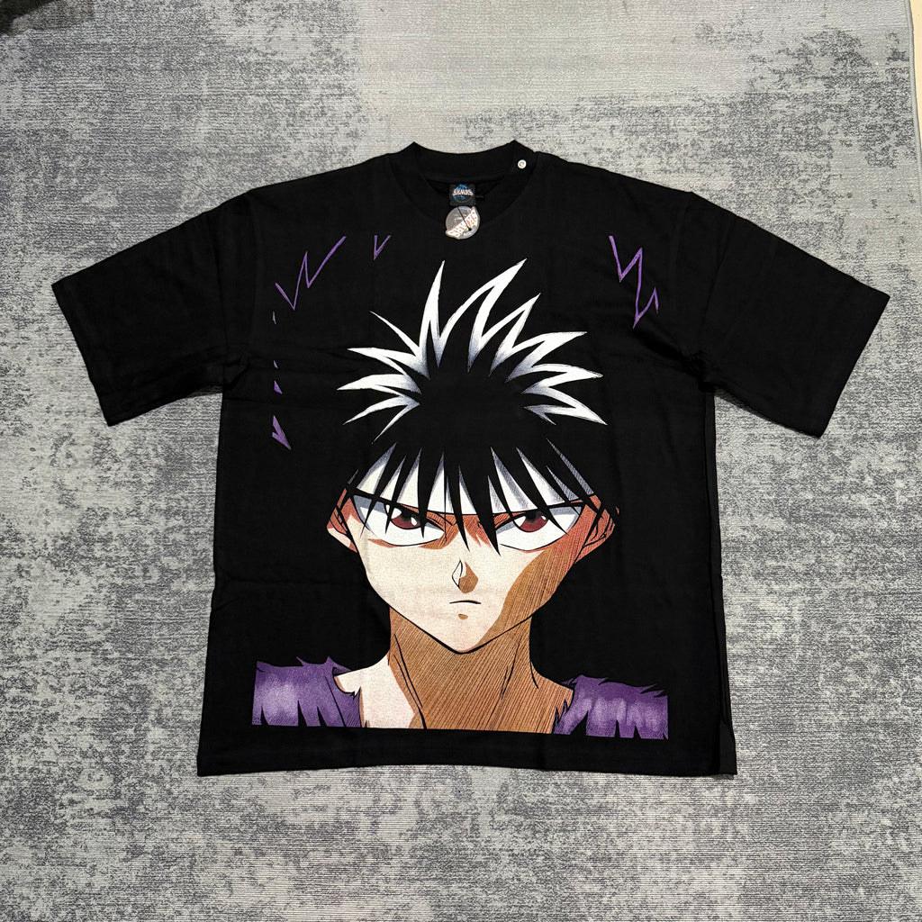 Yuyu Hakusho - Yusuke Urameshi - Faded Black T-Shirt - L
