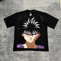 Yuyu Hakusho - Yusuke Urameshi - Faded Black T-Shirt - L