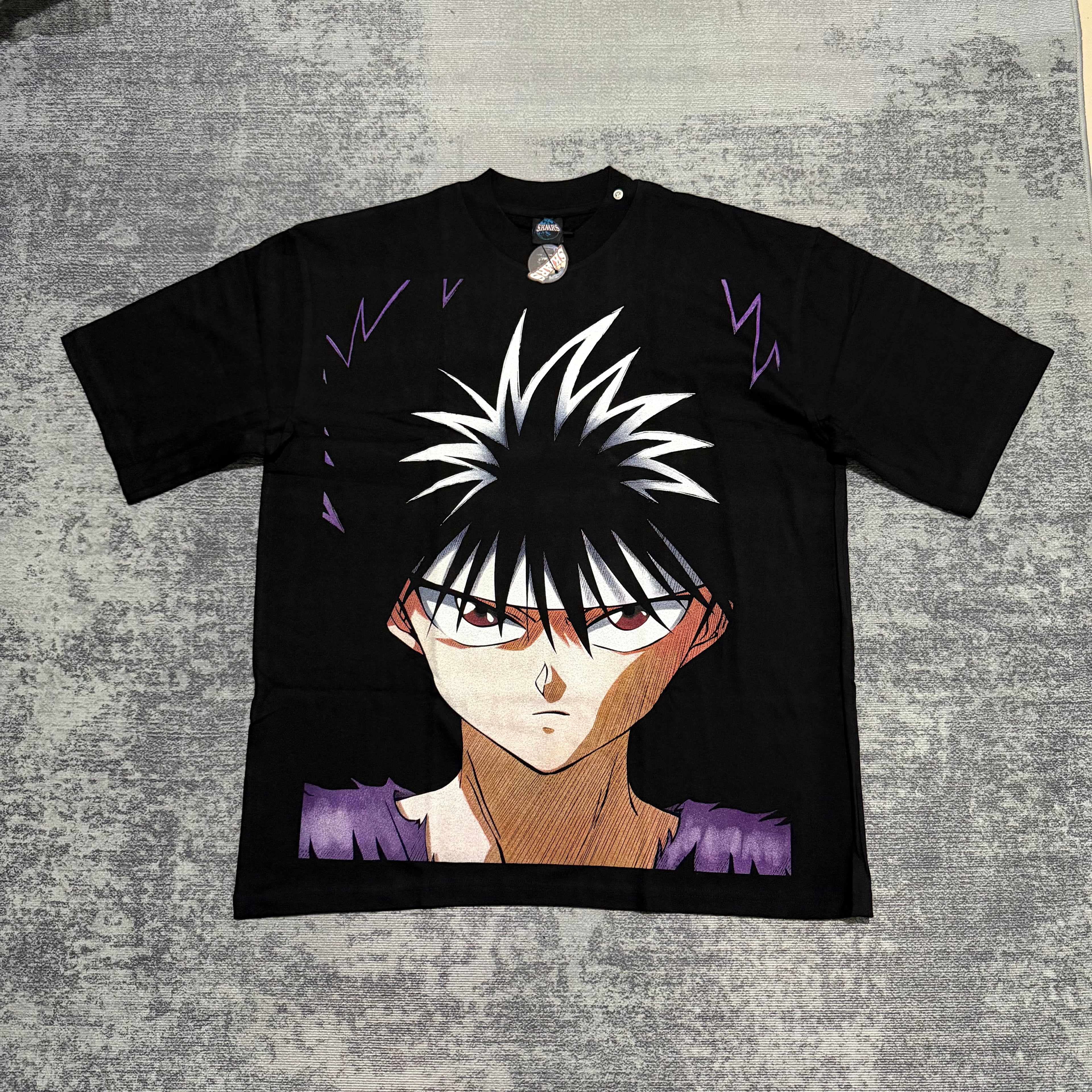 Yuyu Hakusho - Yusuke Urameshi - Faded Black T-Shirt - L